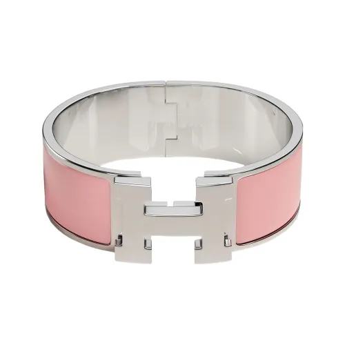 Hermes Clic Clac H Эмаль Браслеты Розовый Женские