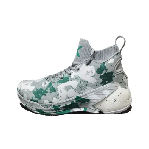 ANTA KT4 Klay Thompson Легкий Износостойкий И Не-Слип Высокий Топ Баскетбольные Кроссовки Мужские Белый Зеленый