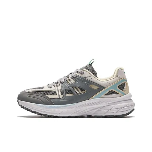 ANTA AT955 Slip Устойчивый к истиранию Низкий Топ Беговые кроссовки Мужской Серый