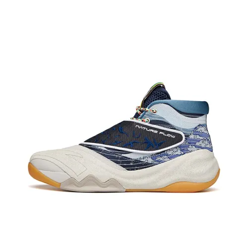 ANTA Thompson KT6 Коллекция Slip-Resistant Abrasion-Resistant MID Баскетбольные кроссовки Мужские Ink Синий