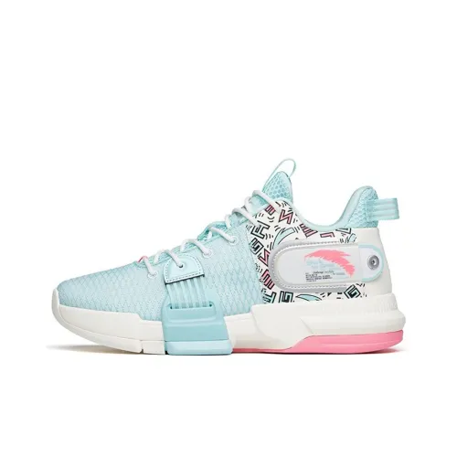 ANTA Craze 2 Амортизация Slip-resistant Водонепроницаемый Низкий Топ Баскетбольные Кроссовки Мужские Синие