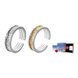 Транспорт Tang Трава Цветочный Пара Кольцо (Синий Beating Любовь Подарочная коробка)