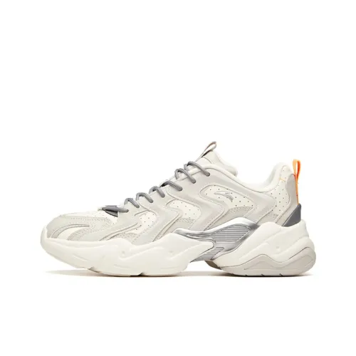 ANTA Slam Амортизация Износостойкий Низкий Топ Толстая Подошва Кроссовки Мужские Цвет Слоновая Кость