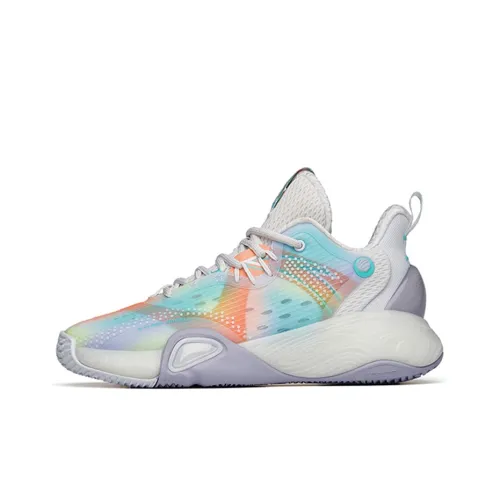 ANTA Bubble Bomb Шок Absorbers Противоскользящие Устойчивые к истиранию Низкий Топ Баскетбольные кроссовки Женские Белый Зеленый Розовый