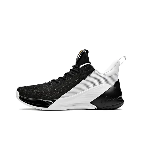 ANTA KT4 Thompson Low Противоскользящий Устойчивый к истиранию Низкий Топ Баскетбольные кроссовки Мужской Черный Белый