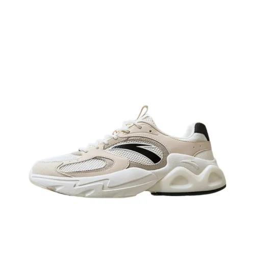 ANTA Millennium 2,0 Slip Устойчивый к истиранию Низкий Топ Casual Мужской Бежевый Белый Черный