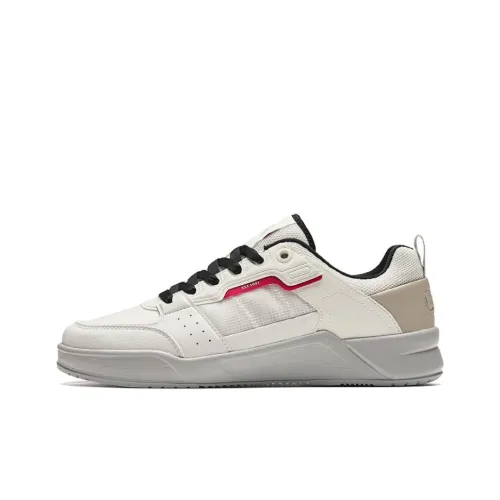 ANTA Rubber Bullet Скейтборд Кроссовки Низкие Бежево-Серые Красные Мужские