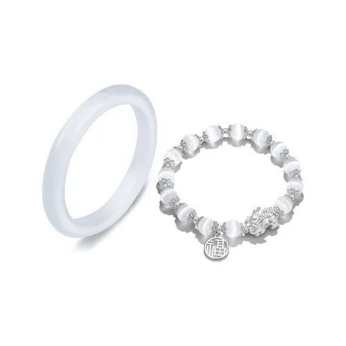 Welcome to the Treasure Alloy Elegant And Enhanced White Moonlight Bracelet Good Luck Women's