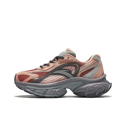 ANTA Низкие кеды Low Top Дымчатый Коричневый/Гранитный Серый/Дымчатый Красный Мужской
