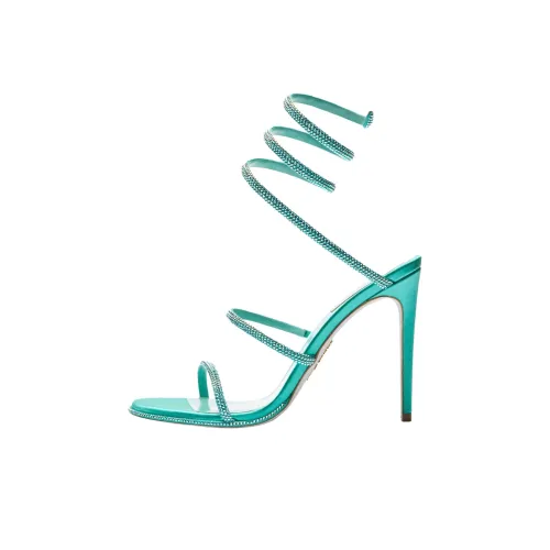 RENE CAOVILLA Cleo One Sandals Strap 10,5cm Women's Bright Green РЕНЕ CAOVILLA Cleo One Сандалии Ремешок 10,5 см Женский Ярко-зеленый