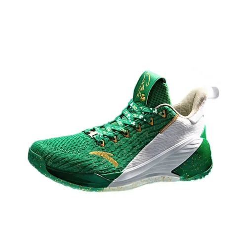 ANTA KT4 Gordon Hayward Slip-Resistant Abrasion-Resistant Легкий Low Top Баскетбольные кроссовки Мужской Зеленый