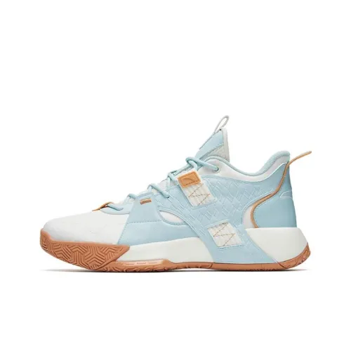 ANTA Speedy 2 Амортизация Устойчивость к истиранию Дышащий Верх Баскетбольные кроссовки Мужской Светлый Стальной Синий