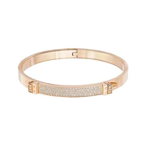 Swarovski Серебряный Покрытый Браслеты Женские Розовое Золото