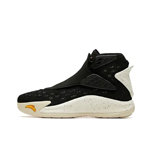 ANTA KT5 Klay Thompson 'The Third' Джерси Устойчивый к истиранию Дышащая Высокая Баскетбольная Обувь Мужская Черно-белая