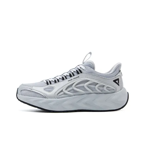 PEAK Дышащие Аbrasion-Resistant Низ Resistant Low Top Беговые кроссовки Мужские Белые Серые
