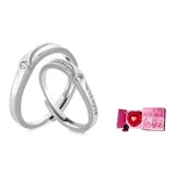 Любовное кольцо Eye Пара (Розовая любовь, розовая подарочная коробка)