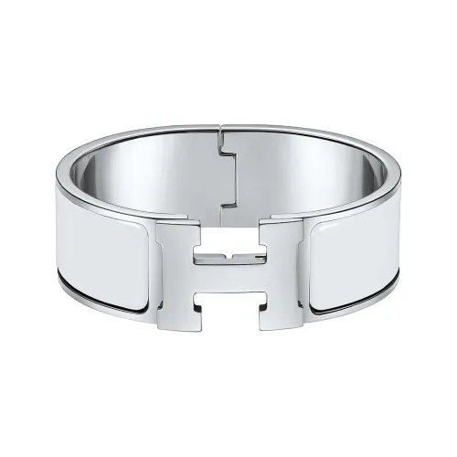 HERMES Clic Clac H Палладий Покрытый Металл Браслеты Женские