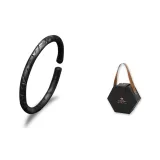 Браслет из черного бамбука, женская модель + эксклюзивная черная золотая подарочная коробка