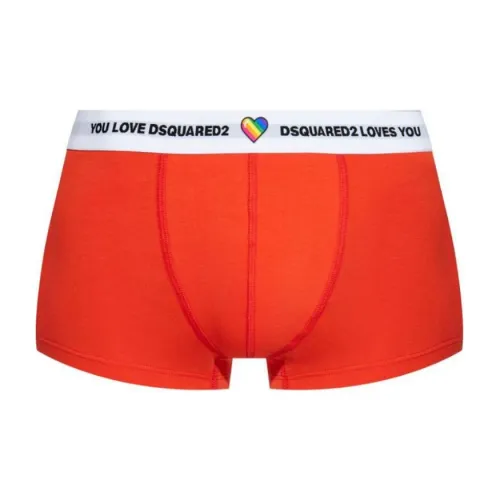 DSQUARED 2 SS24 Трусы Мужские 1 Пачка Лавовый Оранжевый