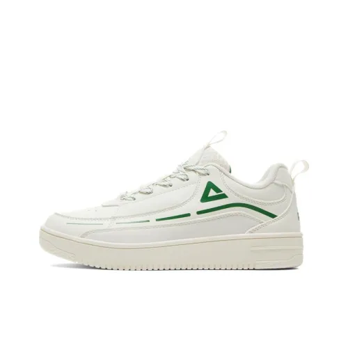 PEAK Classic Heritage Амортизация Износостойкие Низкие Кроссовки для Скейтбординга Унисекс Бежевый Белый Зеленый