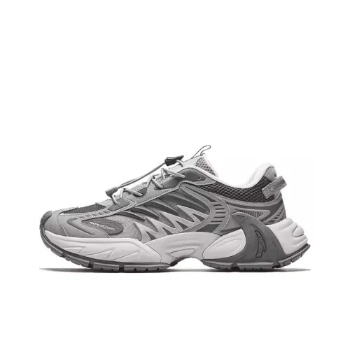 ANTA Star Moon 2 Устойчивая к истиранию Увеличивающая высоту Низкая Повседневная Обувь Мужская Серый