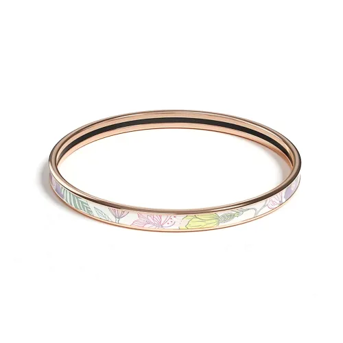 HERMES Эмаль Покрытие Розовое Золото Аксессуары для браслетов Женские Розовое Золото