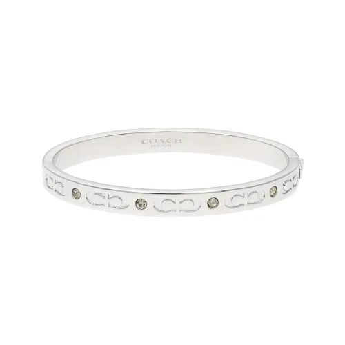 COACH Латунь с покрытием Браслеты с камни Женское серебро