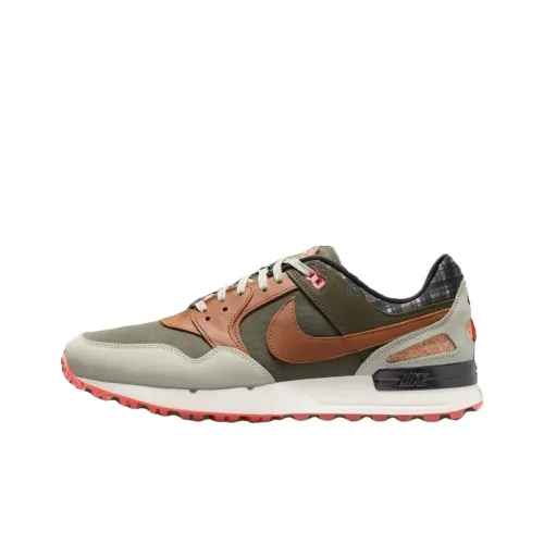 Nike Air Pegasus 89 Slip Resistant Abrasion Resistant Низкий Топ Обувь для гольфа Унисекс Зеленый Коричневый