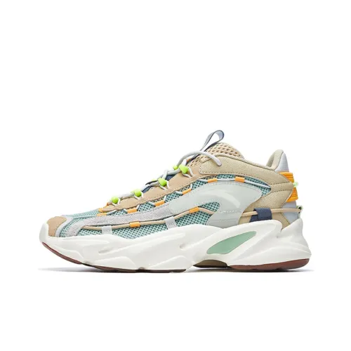 ANTA Walker Шокабронирующие Устойчивые к истиранию MID Топ Беговые кроссовки Светло-коричневый