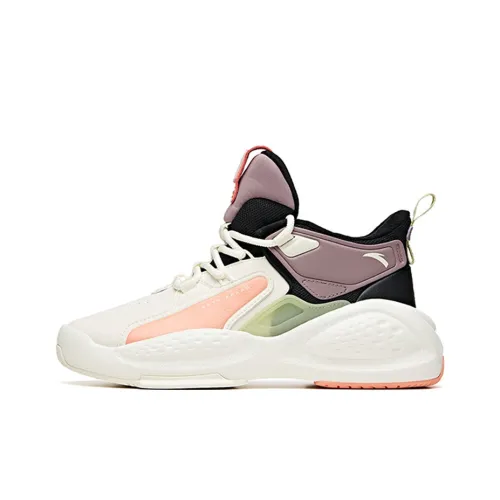 ANTA Bastard Life Collection Высокие Кроссовки для скейтбординга Женские Белые Черные Фиолетовые