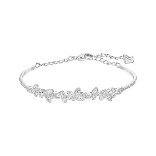 Swarovski Искусственный Кристалл Камень Браслеты из Сплава с Родиевым Покрытием Женские