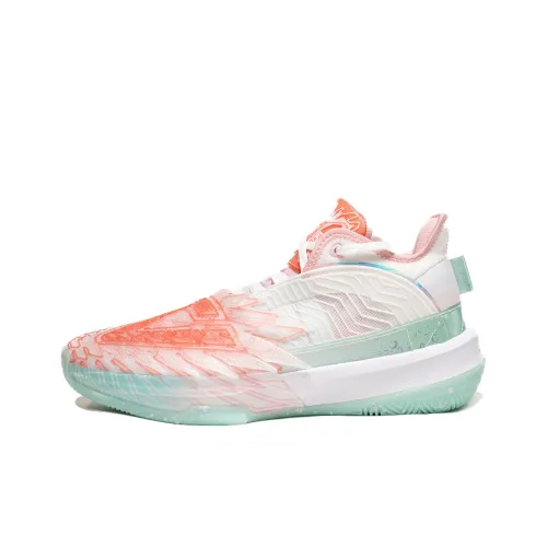 PEAK State Extremely Large Triangle 1,0 Баскетбольные кроссовки Мужской Пустыня Розовый Свет SOUR Зеленый