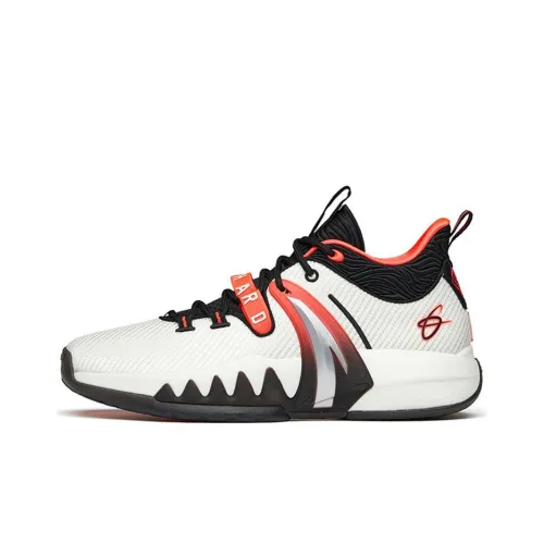 ANTA GH2 Hayward Амортизация Противоскользящие Устойчивые к износу Поддержка Низкий Топ Баскетбольные кроссовки Мужские Белый Красный