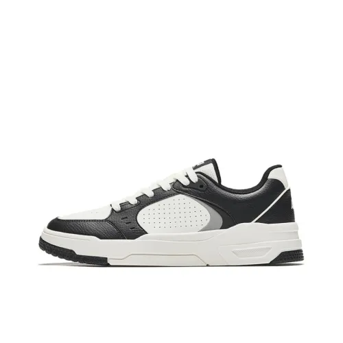 ANTA 982GZ Устойчивые к истиранию Дышащие Низкие Кроссовки для скейтбординга Мужские Черные Белые