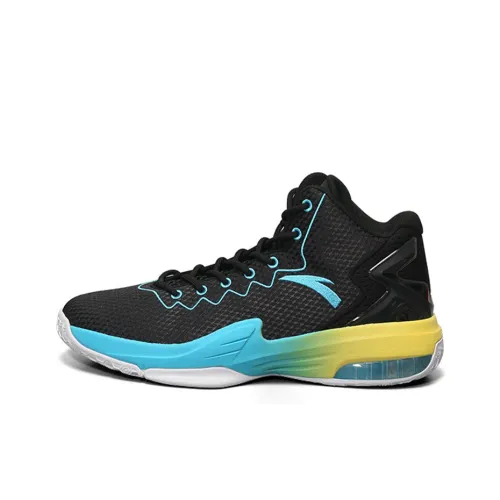 ANTA KT3 MID Топ Баскетбольные кроссовки Мужской Черный Золотой