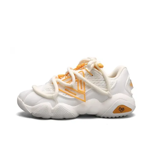 PEAK State Pole 6371 Повседневная обувь Низкий топ Super Light Белый Оранжевый Мужской