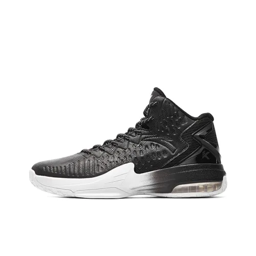 ANTA KT3 KT Амортизация Противоскользящий Устойчивый к истиранию Покрытие MID Топ Баскетбольные кроссовки Мужской Черный белый