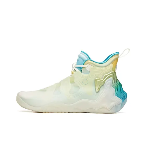 ANTA Star Mountain High Топ Баскетбольные кроссовки Мужские Белый Синий