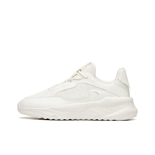 ANTA Unruly Series Амортизаторы Шок-абсорбирующие Противоскользящие Устойчивые к истиранию Дышащие Низкий Топ Повседневная обувь Женская Белая