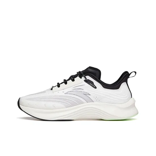 ANTA Edge Амортизация Противоскользящий Устойчивый к истиранию Низкий верх Беговые кроссовки Мужские Белый Серый Черный