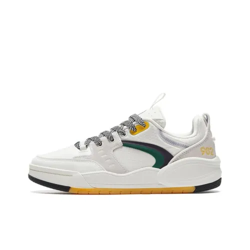 ANTA 982EVO Slip Устойчивый к истиранию Низкий Топ Скейтборд Кроссовки Женские Белый Зеленый Желтый