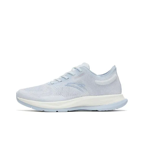 ANTA Hydrogen Run V Противоскользящий Устойчивый к истиранию Низкий Топ Беговые кроссовки Женские Белый Синий