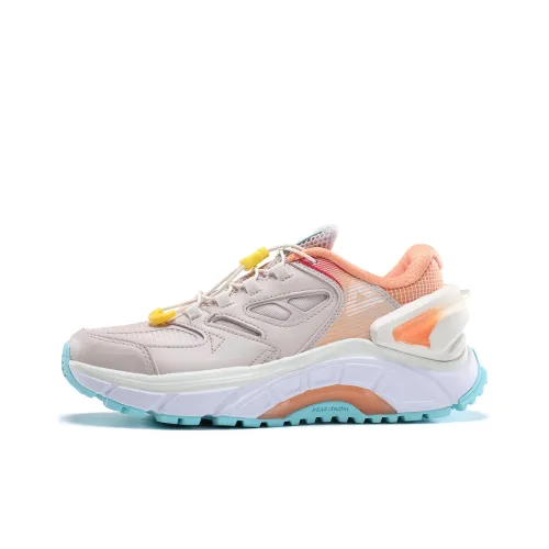 PEAK Шокабассиверы Slip-Resistant Abrasion-Resistant Низкий Топ Беговые кроссовки Женские Верблюжий Серый