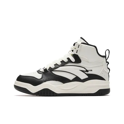 ANTA Slam Wave Обувь Резистентная к истиранию Быстросохнущая Высокий Топ Скейтбординг Кроссовки Женские Белые