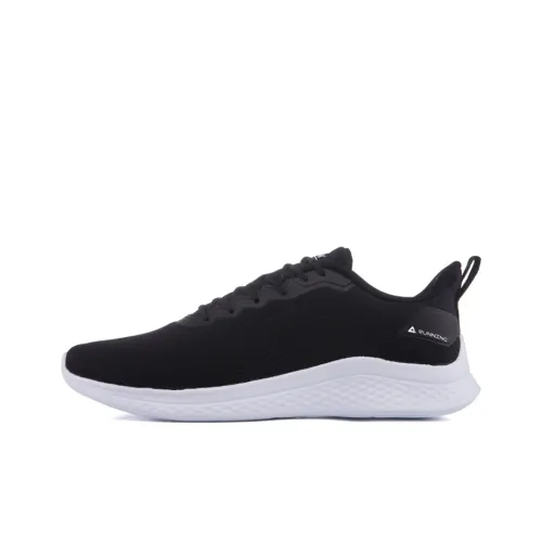 PEAK Qingyi Slip-resistant Abrasion-resistant Breathable Low-Top Running Shoes Men's Black PEAK Qingyi Противоскользящие Износостойкие Дышащие Низкие Кроссовки для Бега Мужские Черные