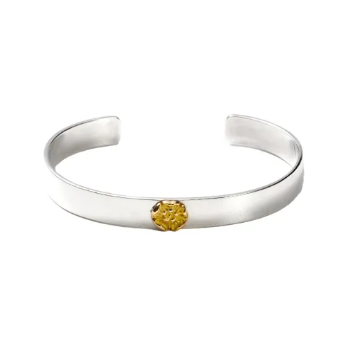 GOD SUNS Pure Silver с Розово-золотым Accent Серебряный Браслет Унисекс