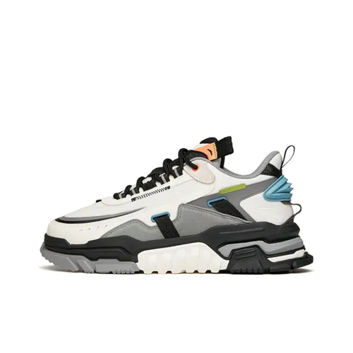 ANTA Shadow SPY Low Топ Скейтборд Кроссовки Мужские Белый Черный Серый