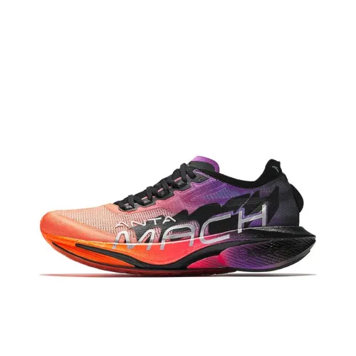 ANTA Mach 4 Generation PRO Амортизация Противоскользящий Низкий Отскок Низкий Топ Тренировочные Беговые Кроссовки Мужские Оранжевый Красный