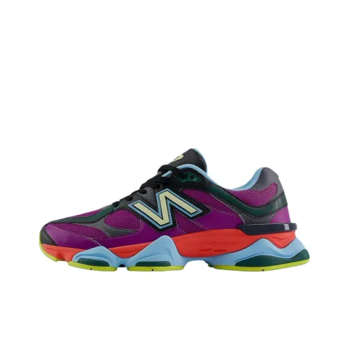 New Balance NB 9060 Low Топ Повседневные Беговые Кроссовки Унисекс Фиолетовые