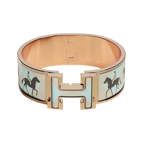 HERMES Clic Clac H Браслеты Розово-золотой Женские